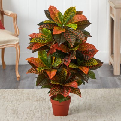 36''+Faux+Foliage+Plant+in+Stone+Pot (1)