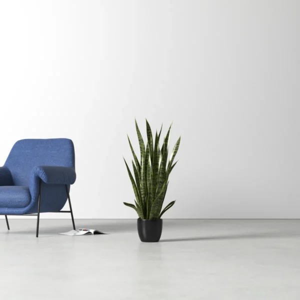38'' Faux Snake Plant (Sansevieria) Plant in Planter - Image 2