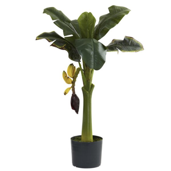 Aahil 36'' Faux Banana Leaf Plant in Pot - Image 2