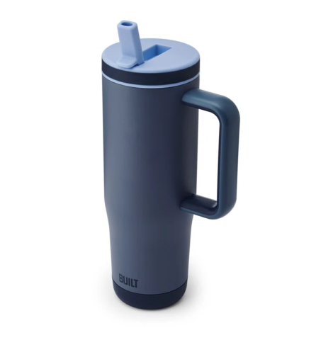 Built+NY+40+Ounce+Double+Wall+Stainless+Steel+Cascade+Tumbler+With+Flip+Up+Straw+Lid+And+Handle,+Hot+Or+Cold+Tumbler,+Pacific-113862095