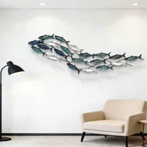 Multi-functional Mediterranean Iron Fish Wall Art - Multi-scene Coastal Style Decoration